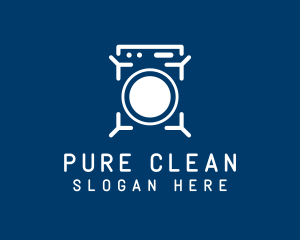 Clean Washing Machine  logo design