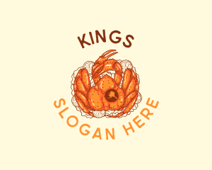 Alaska King Crab logo design