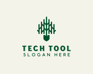 Tool - Shovel Gardening Tool logo design