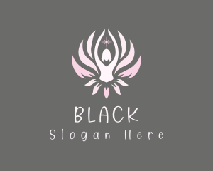 Therapy - Lotus Flower Woman logo design
