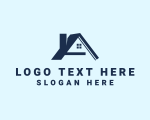 Roof - Property Roof Letter A logo design