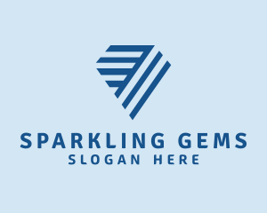 Diamond Jewel Gem logo design