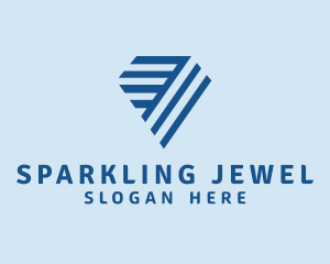 Diamond Jewel Gem logo design