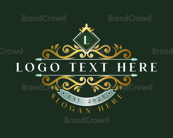 Premium Floral Crown Logo