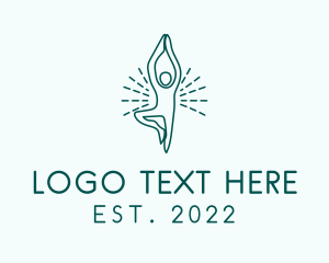 Retreat - Yoga Meditation Trainer logo design