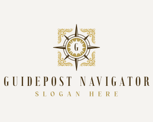 Navigation Compass Direction logo design