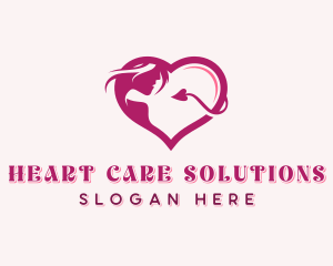 Heart Female Seduction logo design