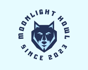 Werewolf - Tough Blue Wolf logo design