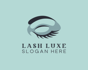 Closed Eye Lashes logo design