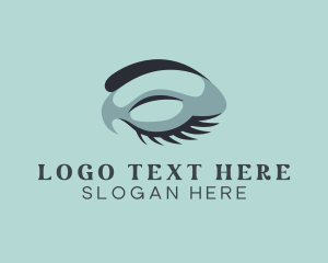 Look - Closed Eye Lashes logo design