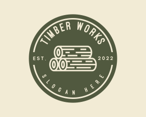 Timber - Modern Woodwork Timber logo design