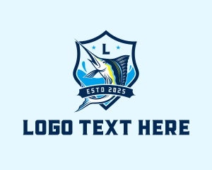 Aquatic - Marlin Fish Aquatic logo design