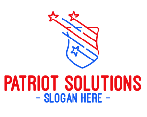 Patriot - Patriotic Shield Protection logo design