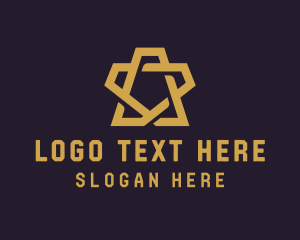 Modern Brown Star logo design