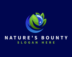 Water Leaf Nature logo design