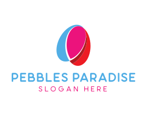 Pebbles - Fashion Abstract Ellipse logo design