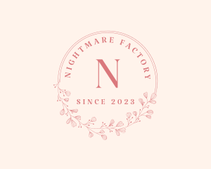 Luxury Wreath Makeup logo design