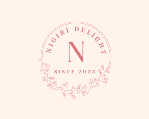 Luxury Wreath Makeup logo design