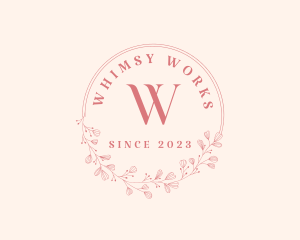 Luxury Wreath Makeup logo design