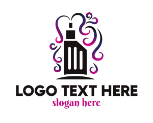 Electronic Device - Purple Vape Smoke logo design