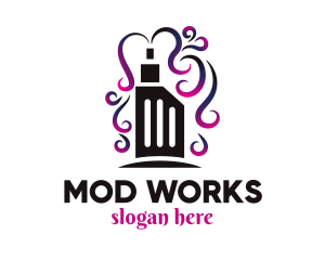 Mod - Purple Vape Smoke logo design