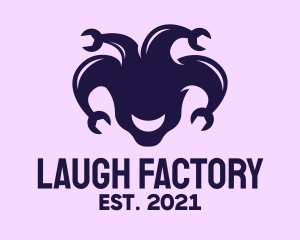 Comedy - Wrench Clown Hat logo design