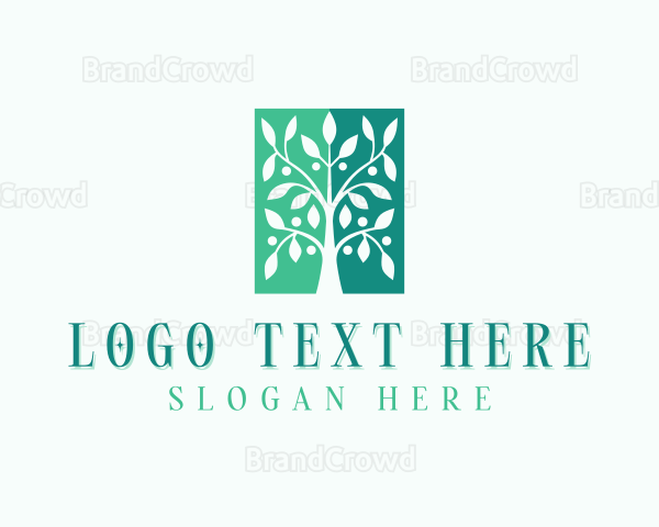 Environmental Tree Plant Logo