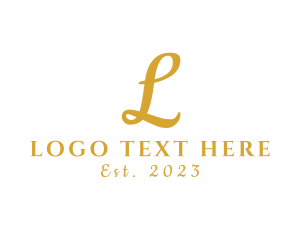 Fashion Label - Luxury Signature Spa Business logo design