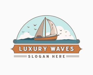 Yacht - Sailboat Yacht Transportation logo design