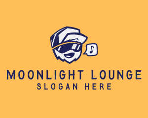 Nightclub - Rapper Sunglasses Cartoon logo design
