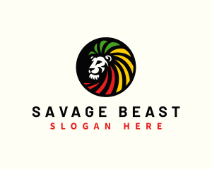 Jamaican Reggae Lion logo design