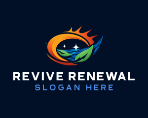 Natural Solar Panel logo design