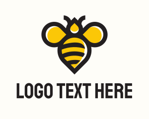 Drone - Honey Bee Insect logo design