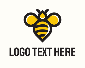 Sting - Honey Bee Insect logo design