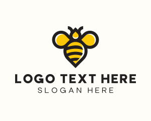 Sugar - Honey Bee Insect logo design