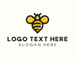 Dessert - Honey Bee Insect logo design