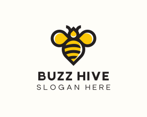 Honey Bee Insect logo design