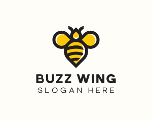 Honey Bee Insect logo design