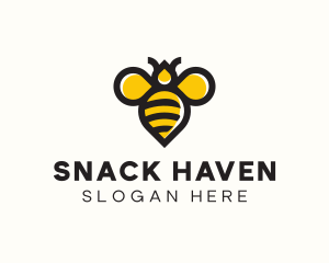 Honey Bee Insect logo design