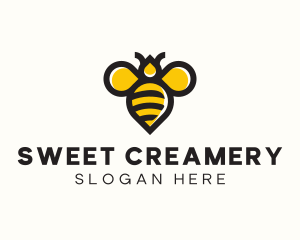 Honey Bee Insect logo design