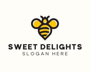 Honey Bee Insect logo design