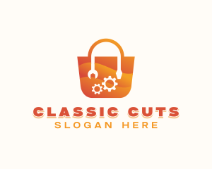 Handyman Mechanic Shopping logo design