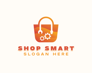 Handyman Mechanic Shopping logo design