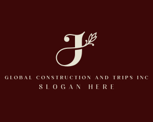 Organic - Floral Styling Letter J logo design