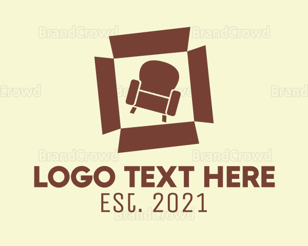 Box Armchair Furniture Logo