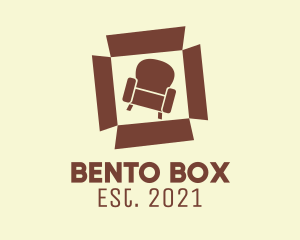 Box Armchair Furniture  logo design