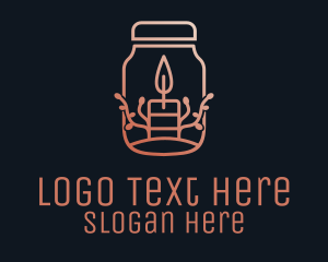 Candle - Scented Candle Jar logo design
