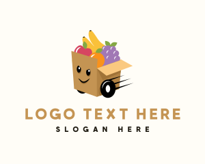 Delivery App - Fruit Cart Express logo design