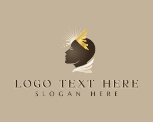 Monarchy - Goddess Crown Woman logo design