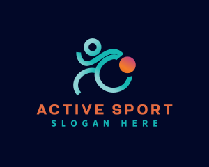 Player Athlete Sport Logo